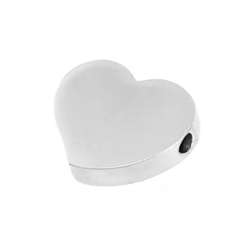 

Stainless Steel Heart Bead Charm For Women Heart Charms DIY Jewelry Making Mirror/Brush Polished Wholesale 50pcs