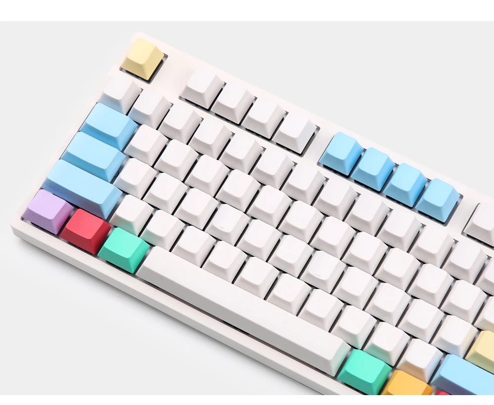 KBDfans Новое поступление Вишневый профиль pbt keycap для механической клавиатуры пустой pbt keycap 104 клавиш