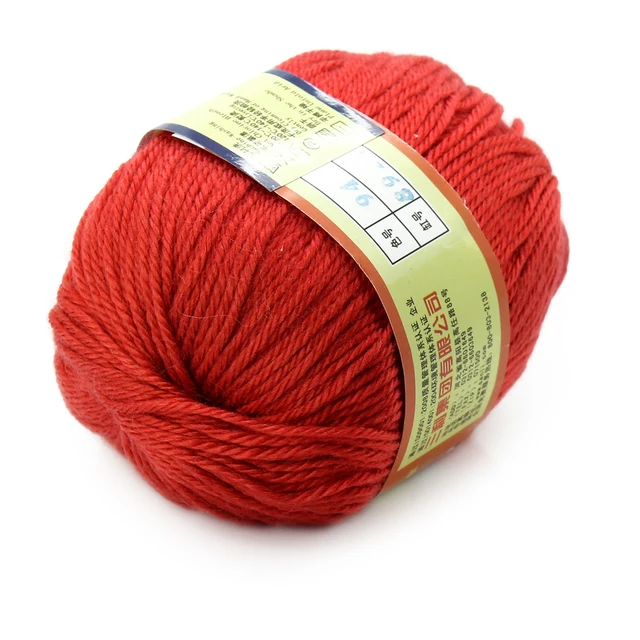 50g Warm DIY Milk Cotton Yarn Baby Wool Yarn for Knitting Hand Knitted