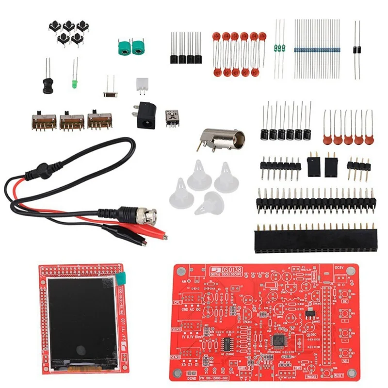  DSO138 Oscilloscope Kit DIY Learning Kit Teaching Contest Suite dso Oscilloscope Probe Oscilloscope - 32968748288