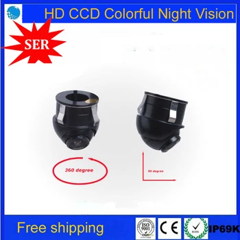 

Free Shipping Sony CCD HD night vision car rear view camera HD Side view rear monitor for 360 degree Rotation Universal camera