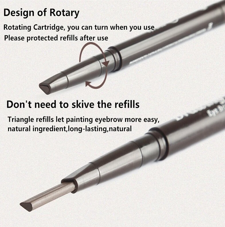 Bittb, 1 шт., макияж, Водостойкий карандаш для бровей, для рисования, для бровей, ручка для бровей, усилитель, кисть, стойкий, для бровей, краски, косметика, инструменты