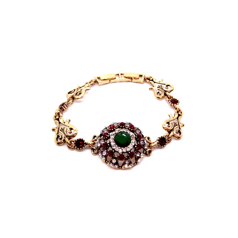 

2019 New Fashion Flower Manau Red Zircon Bangle Simple Personality Valentine Day Gift Bracelet For Women Man Couple Jewelry B40