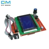 Diymore-Panel Controlador de pantalla inteligente LCD 12864, módulo de pantalla azul para impresora 3D arduino, rampas con adaptador y Cable ► Foto 1/6