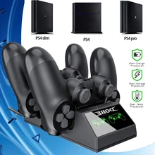 PS4/Pro/Slim контроллер зарядное устройство геймпад USB быстрая зарядка док-станция игровая станция 4 игры джойстик PS 4 аксессуары