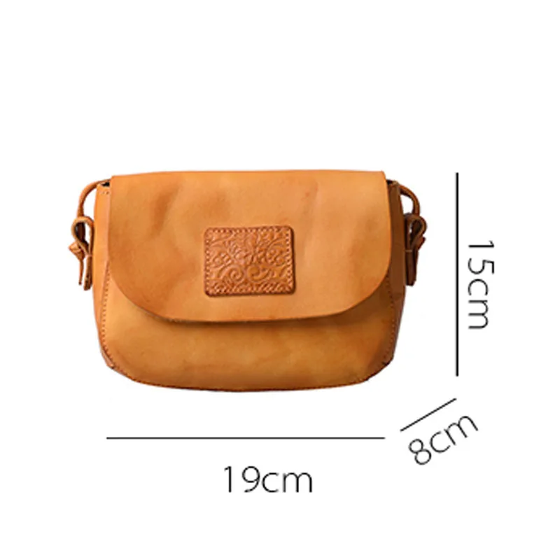 AETOO, дизайн, ручная работа, кожа, повседневная сумка-мессенджер, серия Sen, Литературная ретро кожаная мини-сумка-седло