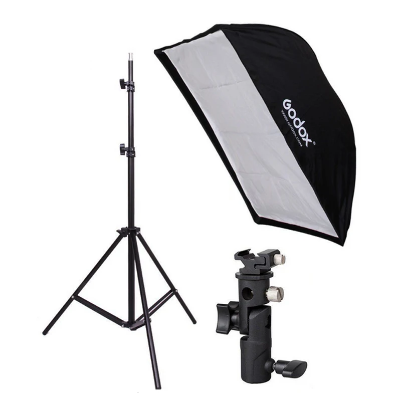 

190 cm Photography Luce Basamento + 60x90 cm Ombrello Softbox + Staffa Hot Shoe kit 190 cm