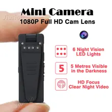 5 m Ban Đêm Hồng Ngoại Tầm Nhìn Webcam 1080 p Mini Máy Ảnh Máy Quay Phim HD với Cảm Biến Chuyển Động Video Bằng Giọng Nói Âm Thanh Micro cam bí mật