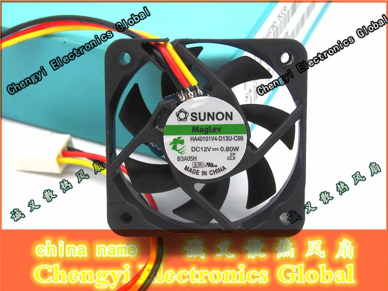 Бесплатная доставка Новый SUNON HA40101V4 D13U C99 12 в 0 8 Вт 4 см без шума Ультра тихий