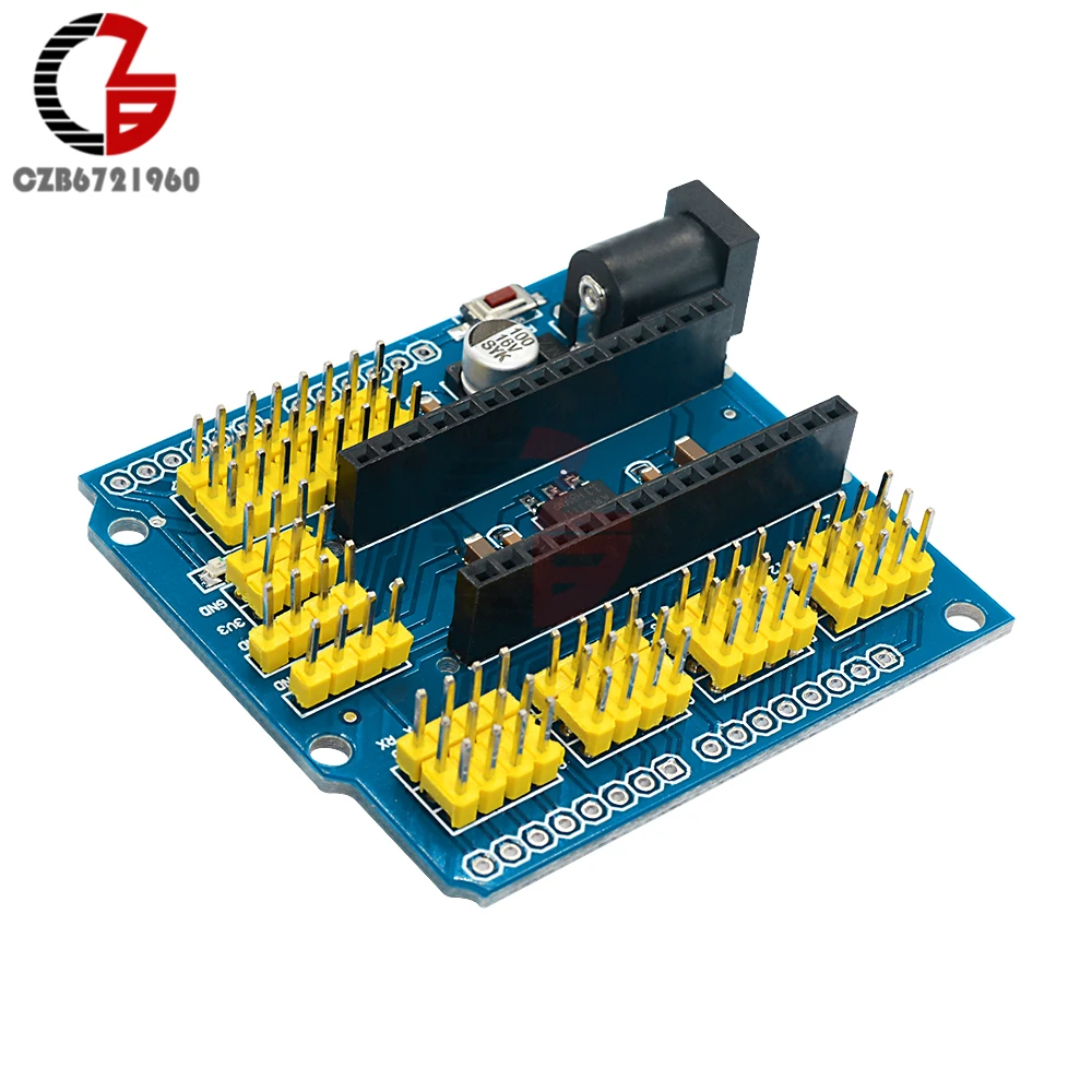 Модуль NANO I/O датчик расширения щит плата I2C PWM сервоаналоговый AREF для Arduino UNO R3 Nano V3.0