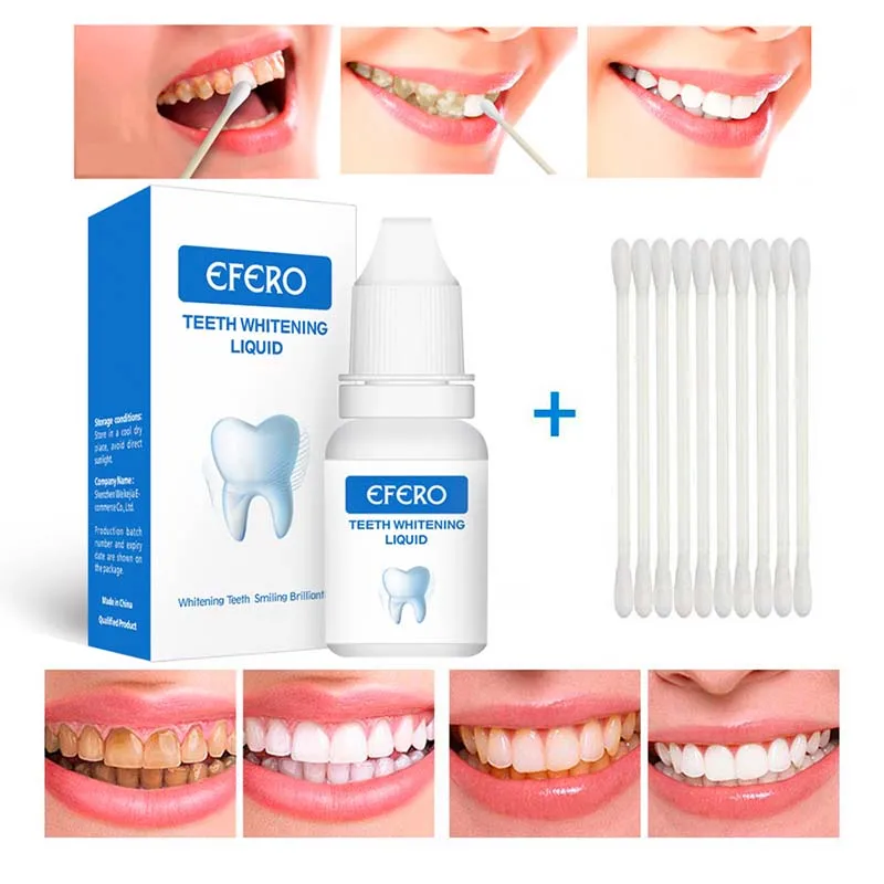 Зубов отбеливающая жидкость гигиена полости рта удаляет зубной налет Красители зуб Очищающая эссенция HB88