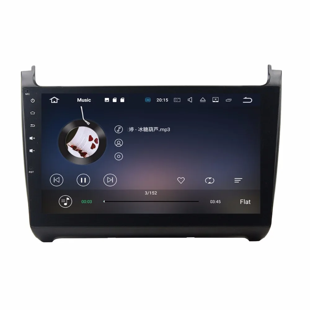 Best 10.1" Quad core Android 9.0 Car GPS radio Navigation for Volkswagen VW Polo 2014-2016 2