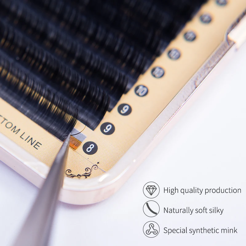 16row mix 8-15 мм ellipse split Flat hair 3D synthetic, natural, индивидуальное наращивание ресниц, ресниц, ресницресницы накладные ресницы для наращивания 3d накладные ресницы 3d