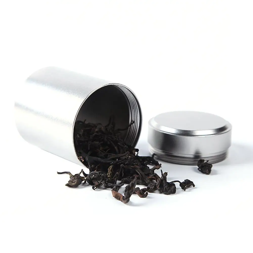 80ml Metal Aluminum Sealed Cans Portable Travel Tea Caddy Airtight Smell Proof Container Stash Jar 4