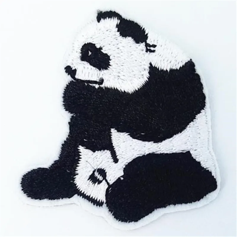 

T shirt girl Embroidered animal patch panda Stranger things Applique iron on patches for clothing baby deal with it 3d Stickers
