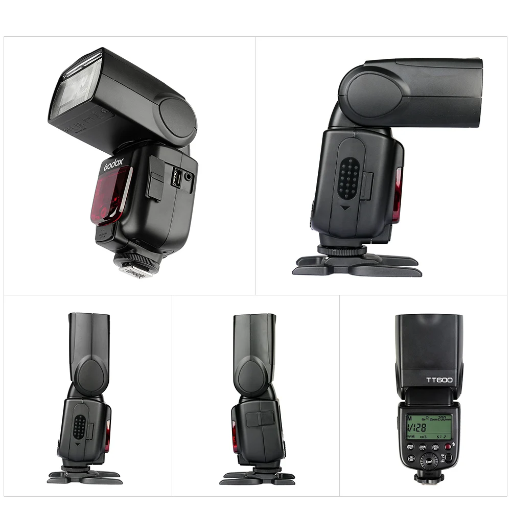 2X Godox TT600 TT600S 2.4G Wireless 1/8000s Flash