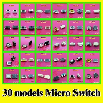 

Sample package 30models 150pcs Turtle Touch switch Phone micro switch button switch 2*4*3.5 3*6*3.5 3*4*2