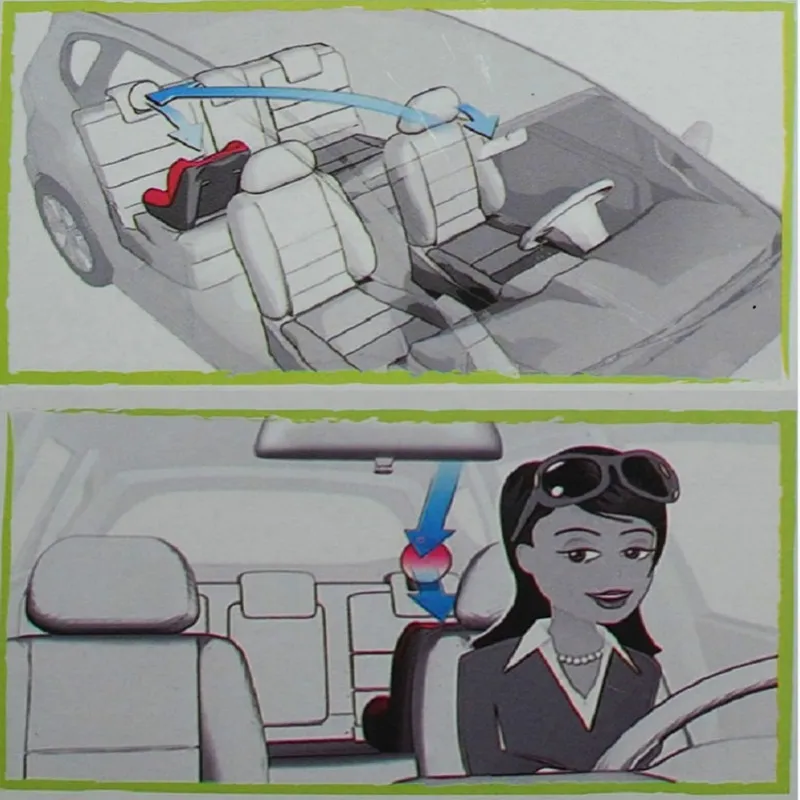 Автомобильное безопасное зеркало для заднего сиденья с легким обзором, зеркало для заднего вида для детей, квадратное защитное зеркало для детей, автомобильные аксессуары