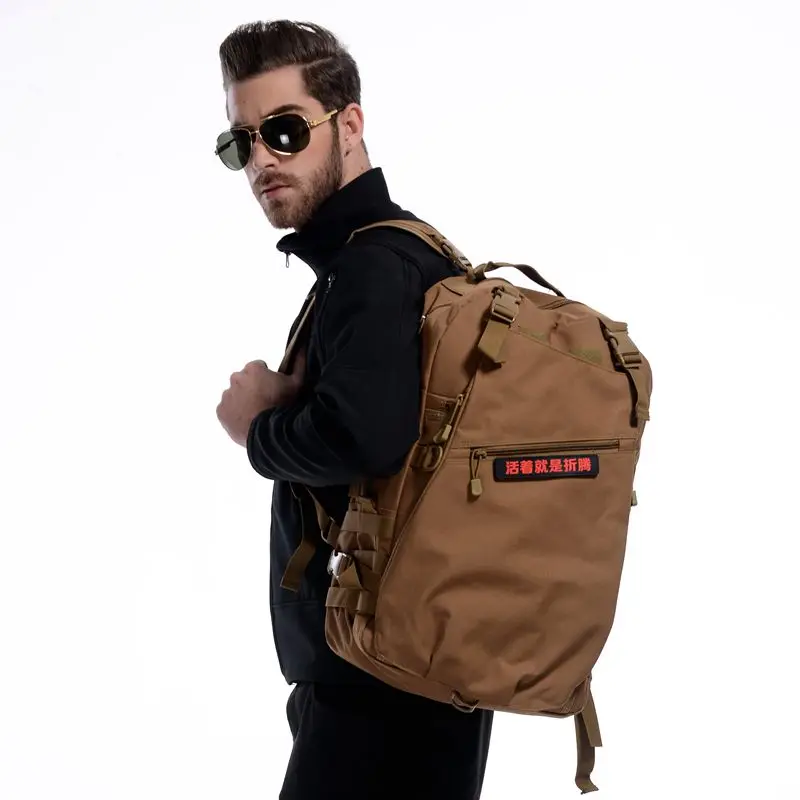 Double shoulder computer bag font b tactical b font outdoor hiking font b backpack b font