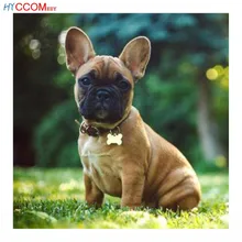 Полная дрель Diy на заказ бриллиант картина мультфильм Французский бульдог вышивка крестиком детские украшения ручной работы Рождество