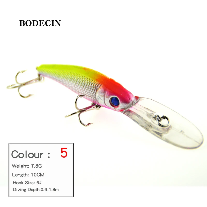 1PCS Hard Minnow Fishing Lure Pesca Lures Wobbler Bait For Seabass Tackle Peche Wobblers Artificial Baits Fish Sea 10CM7.8G  (15)