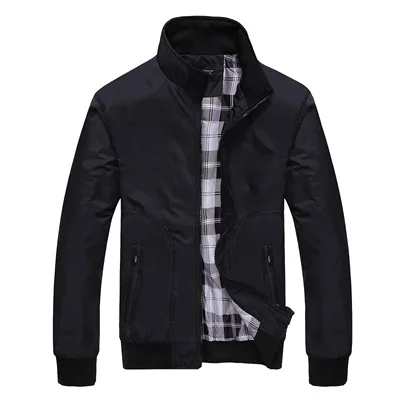 DIMUSI, весенне-осенние мужские куртки-бомберы, повседневная мужская верхняя одежда, ветровка, тонкие куртки, модные мужские бейсбольные тонкие пальто, YA962 - Цвет: Black