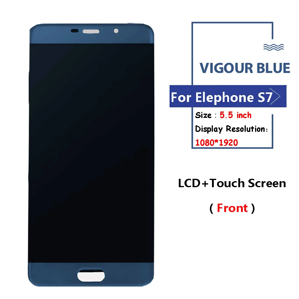 Черный/синий/Золотой для Elephone S7 ЖК-дисплей и сенсорный экран в сборе, дигитайзер, сменные инструменты для S7 lcd