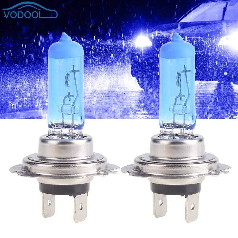 VODOOL светодиодный автомобильный противотуманный фонарь 2 шт. H7 6000K синий 1000