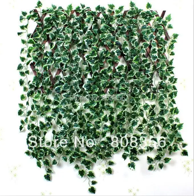 

HOT 40Pcs 200cm/78.74" Length Artificial Begonia Simulation Ivy Rattan Wall Flower Leaf Vine Green Plant Cane Home Decoration