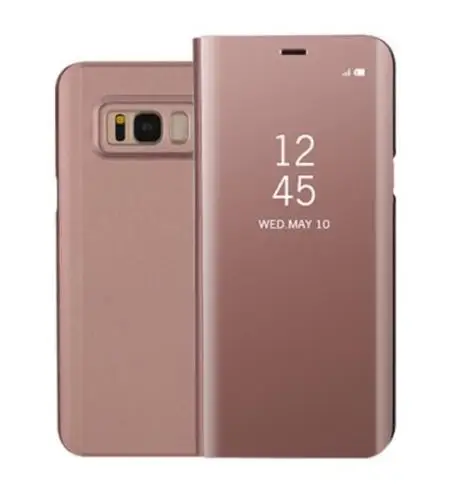 Смарт-Зеркало Покрытие кожаный флип чехол для samsung Galaxy Note8 A8 ясно, кожа для samsung S9 S8 плюс S7