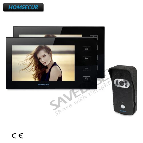 

HOMSECUR 7" Wired Video Door Phone Intercom System Electric Lock Supported 1C2M
