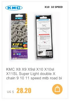 KMC X8/X9/X10/X11/EPT цепи 116 звенья, 8/9/10/11 скорость, серебро предотвращает ржавчину дополнительный светильник двойной mtb дорожный велосипед велосипедная цепь