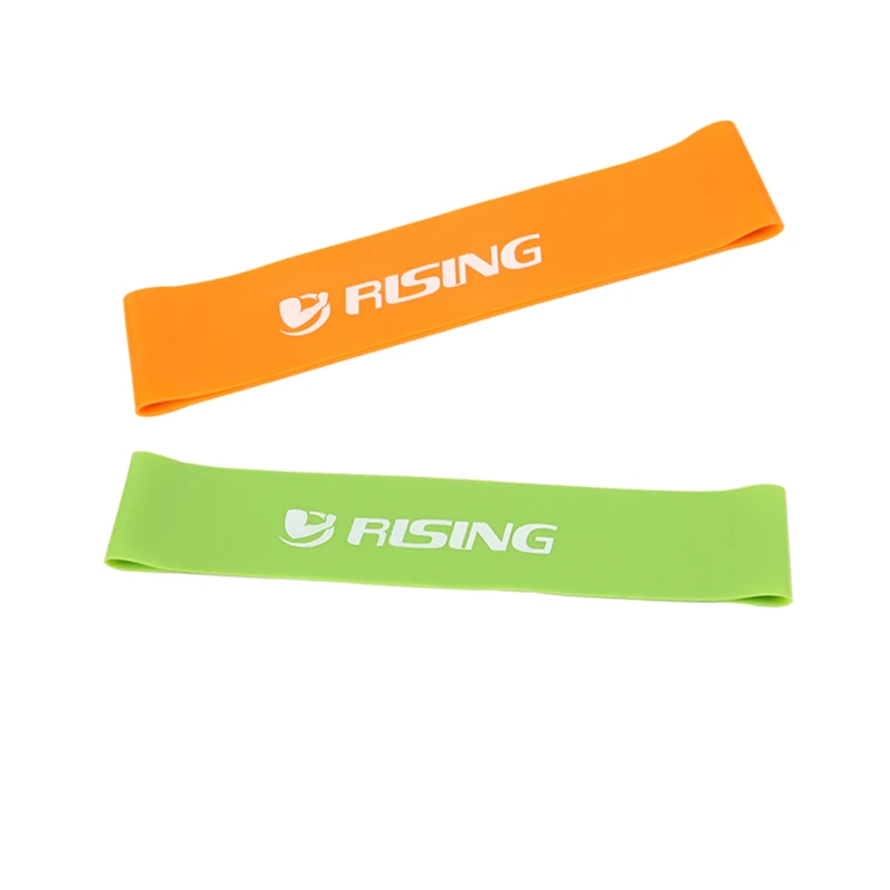 

orange and green combination latex resistance bands workout exercise pilates yoga bands loop wrist ankle elastic belt energy