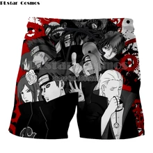 PLstar Cosmos Аниме Наруто Узумаки Наруто Саске 3D печать мультфильм мужские шорты печать 3d Прямая