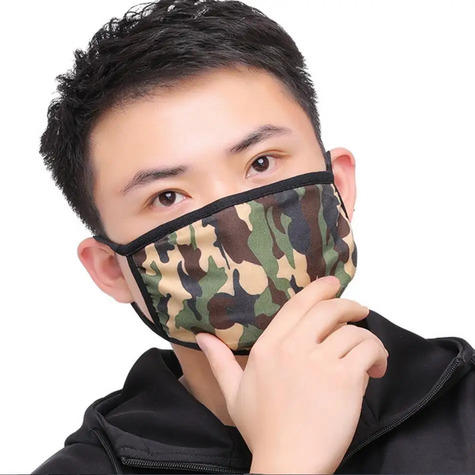 Camouflage Boys girls Autumn Spring Breathable mouth mask anti dust