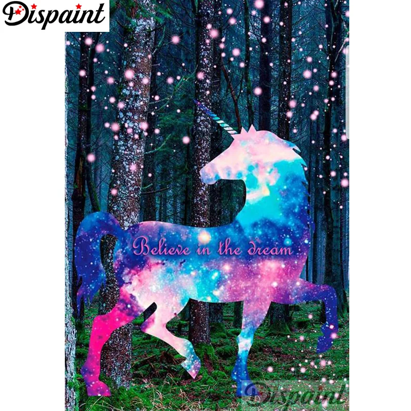 

Dispaint Full Square/Round Drill 5D DIY Diamond Painting "Cartoon unicorn" Embroidery Cross Stitch 3D Home Decor A12975