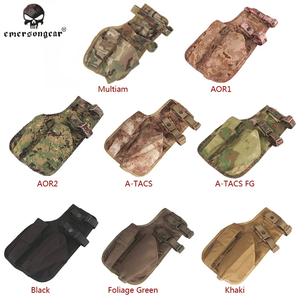 

EMERSON MP7 Tactical Leg Holster Emersongear Shooting Pistol Drop Pouch Multicam Camo EM6212 Gun Left Right Hand 8 Colors