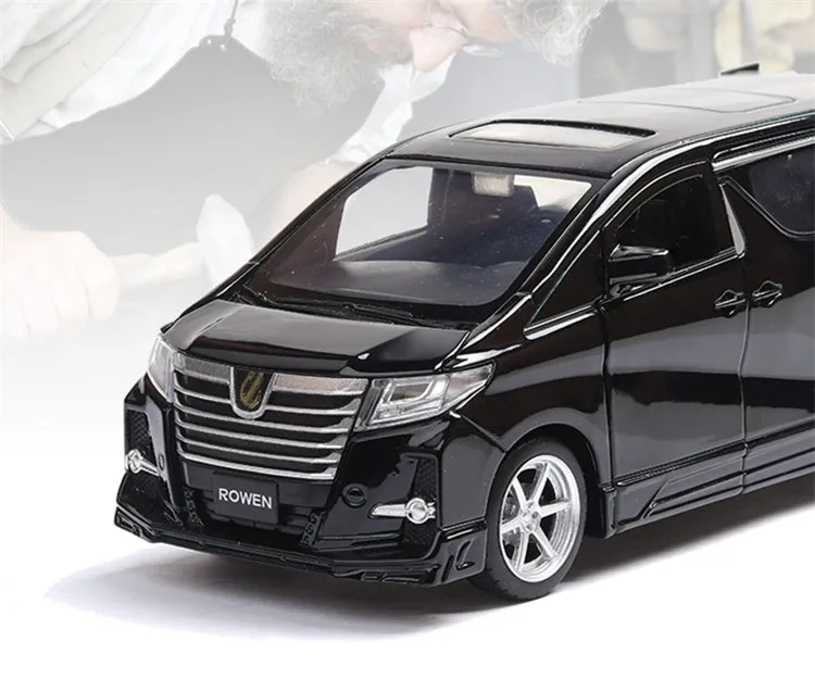 Изысканный подарок 1:32 Hong Kong alphard модель сплава автомобиля, моделирование литой под давлением звук и свет задняя сила модель SUV