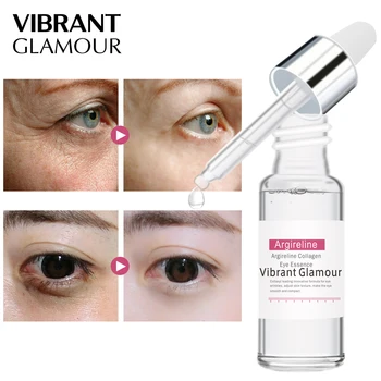 

2PCS Hyaluronic Acid Peptide Eye Serum Collagen face serum for eyes Anti aging Dark circle remover Argireline essence Retinol