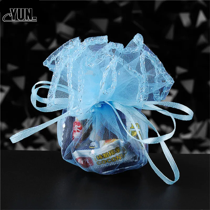 50Pcs Gifts Round Organza Bag Jewelry Pouches Gauze Element Bag Wedding Party Decoration Wedding Favors 8Dzx001 (17)