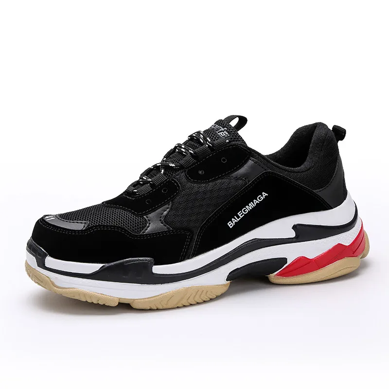 

Popular Style Couples Sneakers Black Red Running Shoes for Men Breathable Women Sneaker Sports Comfortable Outdoor Walk Zapatos