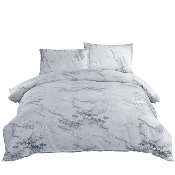 

High Quality Soft Polyester Brushed Microfiber Printed Bedding Set Modern Style Duvet Cover Pillowcase Bed Linings 3PCS / 4PCS