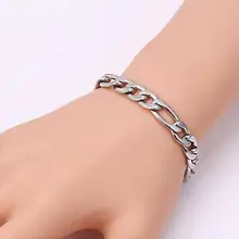 10 шт. сталь цвет Фигаро Цепь 316L нержавеющая сталь браслет ювелирные изделия аксессуары Дружба Браслеты, украшения