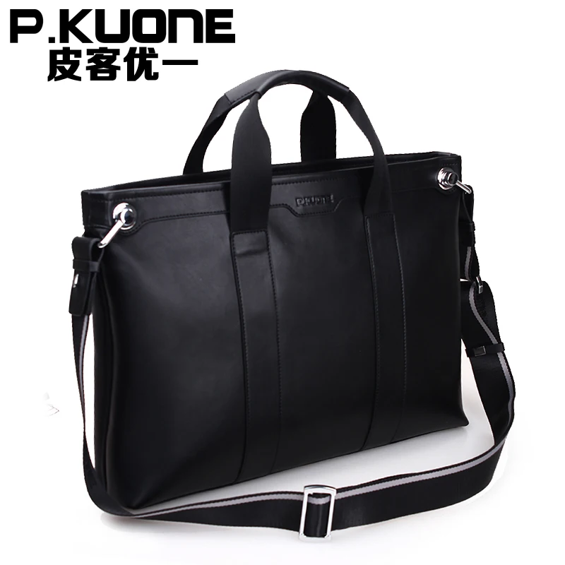new 2017 man commercial male handbag genuine leather shoulder bags,men's casual bag leather briefcase Fashion Cowhide handbag