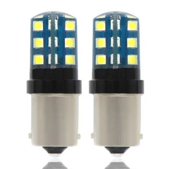 

2pcs P21W LED 1156 BA15S 24 LED Bulbs Car Lights 1200Lm 6000K Turn Signal Reverse Brake Light R5W 3030 LED 12V Automobiles Lamp
