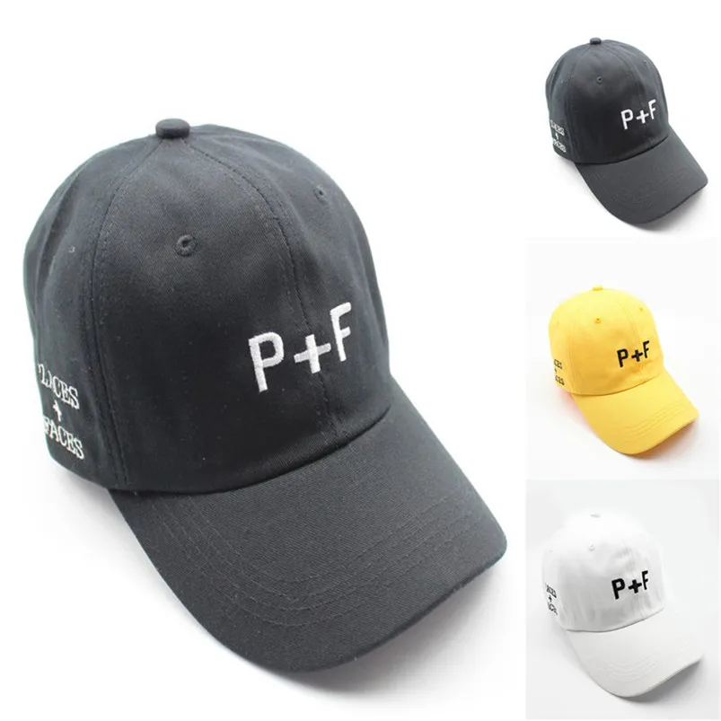 Men and Women Embroidered letter P+F baseball cap hip hop sports duck tongue bent couple Unisex Baseball Caps Adjustable H11 (1)