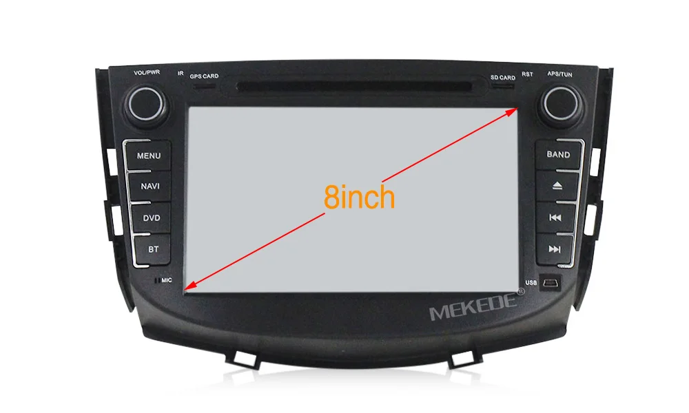 Best MEKEDE HD 2DIN Android 9.1 2+32G Car DVD for LIFAN X60 2011-2015 Years 3G/4G GPS radio video Multimedia player Capacitive Screen 7