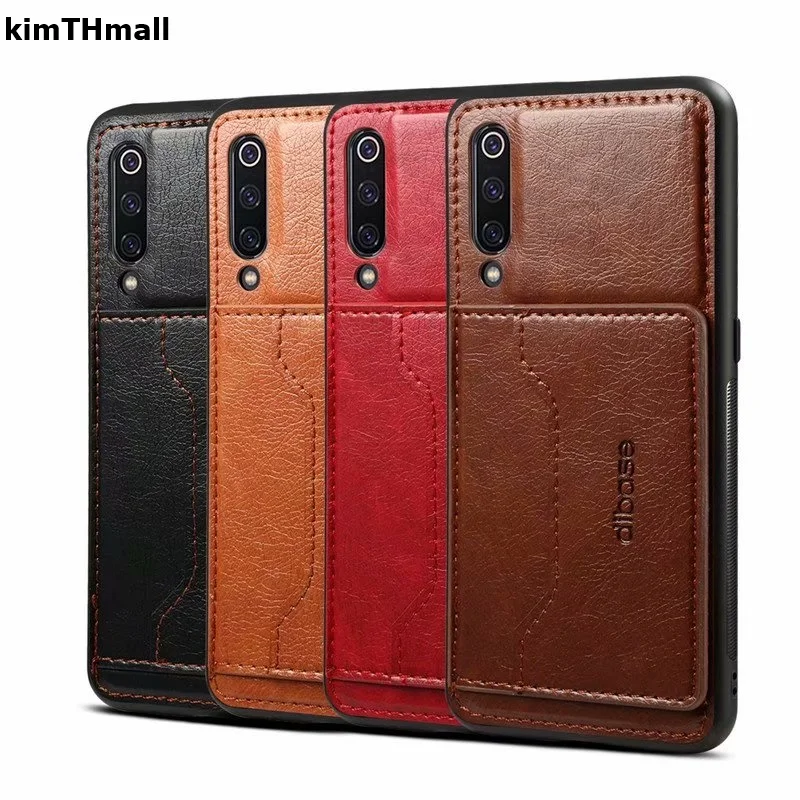 

Case For Xiaomi mi 9 back cover For Xiaomi mi9 SE Magnet PU leather Card Slot Stand Soft case For Xiaomi mi 9 case kimTHmall