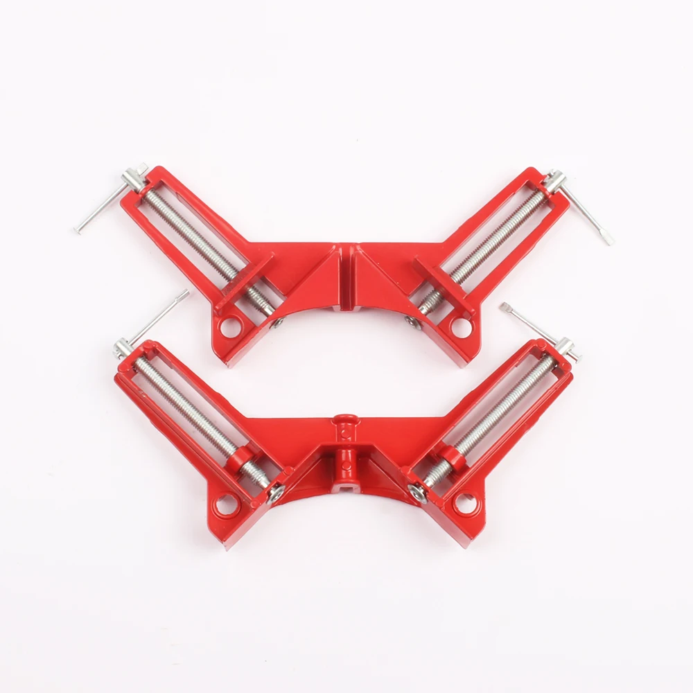 Rugged 90 Degree Right Angle Clamp Clip DIY Corner Clamps Quick Fixed Glass Wood Picture Frame Woodwork Right Angle Corner