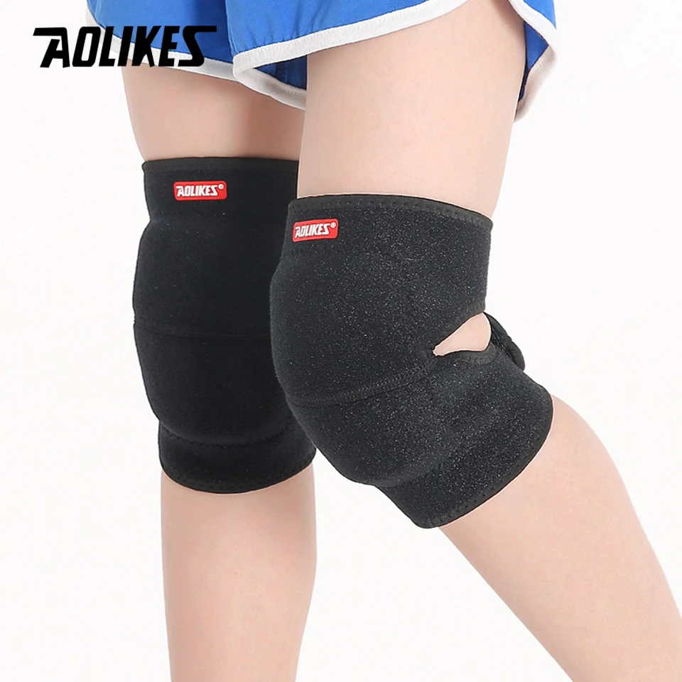 AOLIKES 1 Pair Kids Dance Volleyball Tennis Knee Pads Baby Crawling Safety Knee Support Sport Kneepads Children Knee Protection